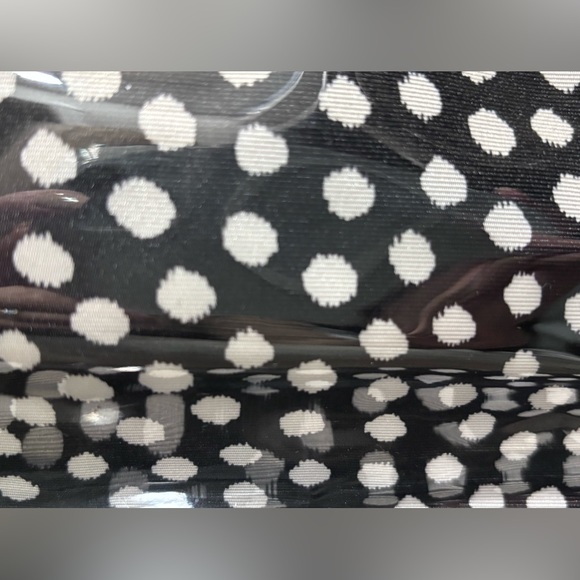 Kate Spade Makeup Travel Case 2 clear zipper compartments folds blue w… - Picture 10 of 16